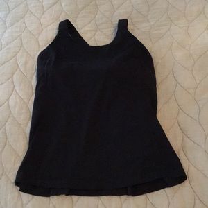 Black Lulu tank top size 8